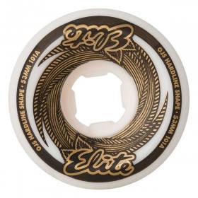 53mm 101a OJ Elite Hardline Wheels - White/Gold