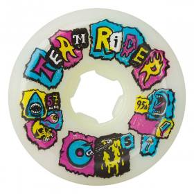 57mm 95a OJ Original Teamrider Wheels - White/Multi