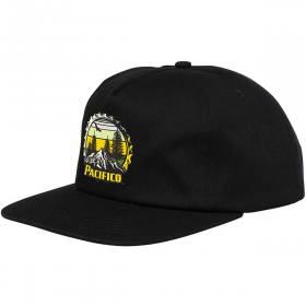 OJ Wheels Pacifico Mid Profile Snapback Hat - Black