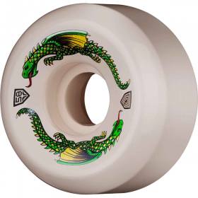 58mm 93a Powell Peralta Dragon Formula Rat Bones II Wheels - White