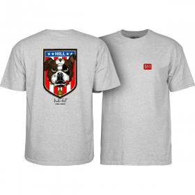 Powell Peralta Hill Bulldog T-Shirt - Athletic Heather