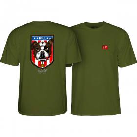 Powell Peralta Hill Bulldog T-Shirt - Military Green