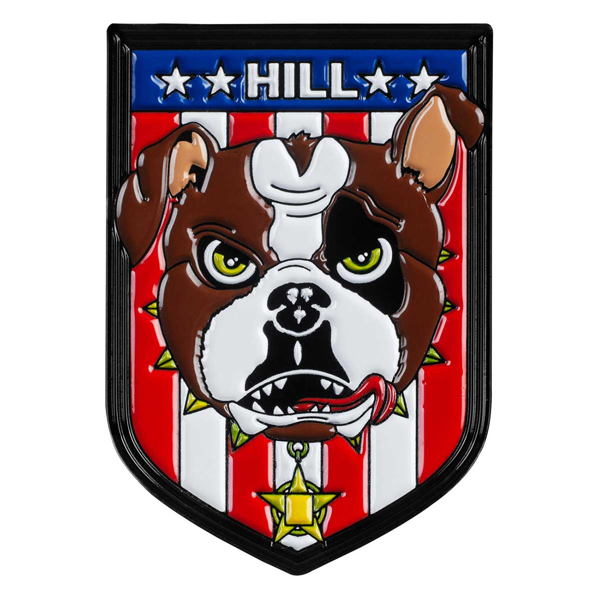 Powell Peralta Frankie Hill Bulldog Lapel Pin | SoCal Skateshop
