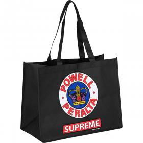 Powell Peralta Supreme Non-Woven Shopping Bag - Black 12" x 16"