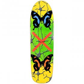 9x32.75 Quasi 1989 Shaped Deck - Yellow/Green Fade