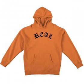 Real Script Pullover Hoodie - Orange/Black