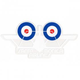 SMA Classic Plane Sticker - Blue