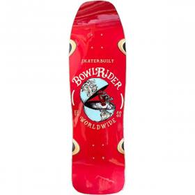 9.5x33 Skaterbuilt Bowlrider Worldwide Deck - Red Formica
