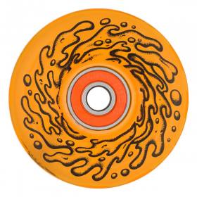60mm 78a Slime Balls OG Slime Light Ups LED and Bearings Wheels - Orange
