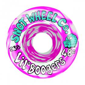 48mm 101a Snot Boogerthane Lil Boogers Team Wheels - Pink/White Swirls