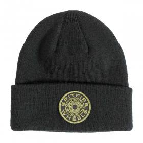 Spitfire Wheels Classic 87 Swirl Patch Cuff Beanie - Black/Olive