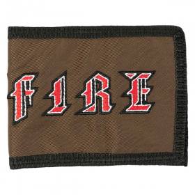 Spitfire Wheels Old E Bi-Fold Wallet - Brown/Black/Red