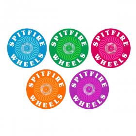 Spitfire Wheels OG Classic Fill Neon Sticker - Medium Assorted Colors