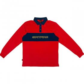 Spitfire Geary Rugby Long Sleeve Shirt -Red/Navy