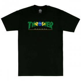 Thrasher Brazil Revista T-Shirt - Black
