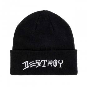 Thrasher Destroy Embroidered Cuff Beanie - Black