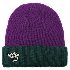 Toy Machine Dead Monster Split Cuff Beanie - Purple/Green