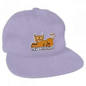 Toy Machine Devil Cat Snapback Hat - Lavender