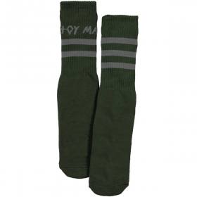 Toy Machine Stripes Crew Socks - Forest