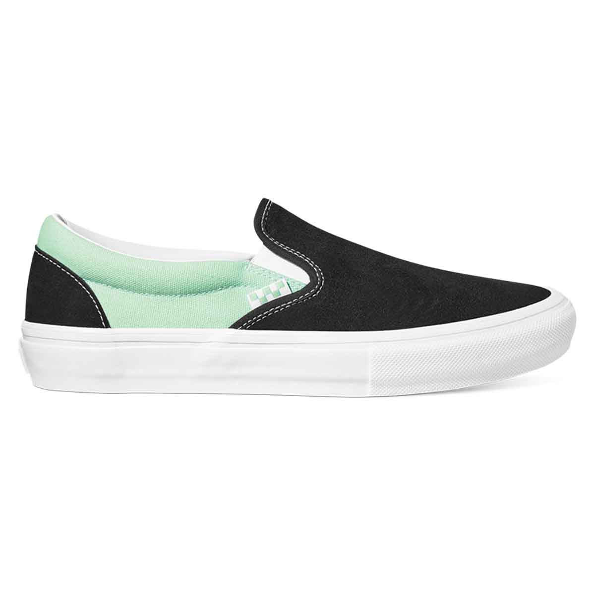 Vans Skate Slip On Shoes - Mint/Black | SoCal Skateshop