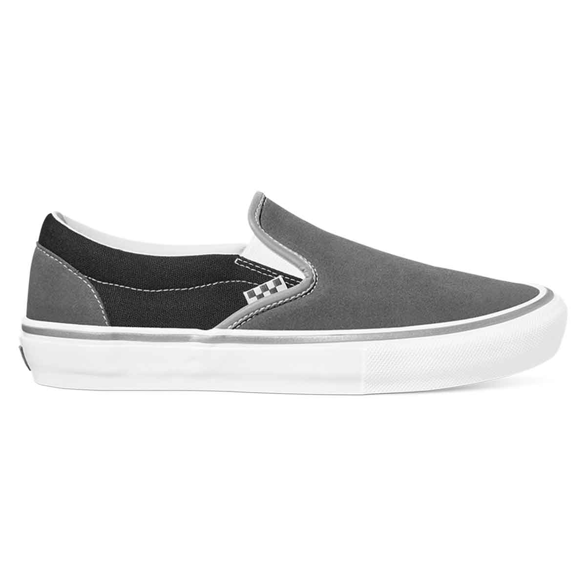 rivaal Van hen Melodramatisch Vans Skate Slip On Shoes - Reflective Black/Grey | SoCal Skateshop