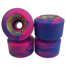 60mm 96a Vision Blurr Re-Issue Wheels - Pink/Purple Swirl