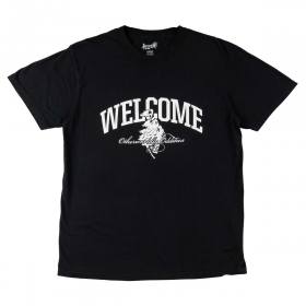 Welcome Collegiate Garment Dyed T-Shirt - Black