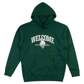 Welcome Collegiate Pullover Hoodie - Dark Green