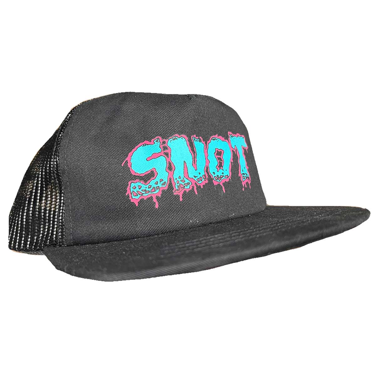 Snot Wheels Meltdown Classic Mesh Trucker Hat - Black | SoCal Skateshop