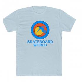 45RPM Vintage Skateboard World Skatepark T-Shirt - Light Blue
