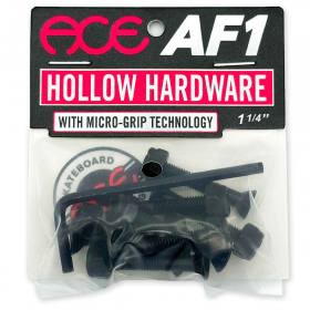 1.25" Allen Ace Trucks Hollow Bolts w/ Grippers Hardware - Black