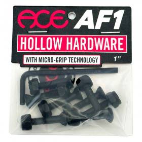 1" Allen Ace Trucks Hollow Bolts w/ Grippers Hardware - Black