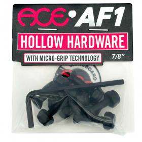 7/8" Allen Ace Trucks Hollow Bolts w/ Grippers Hardware - Black