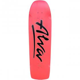10x36.25 Alva Power Station Short Stuff Deck - Pink/Silver