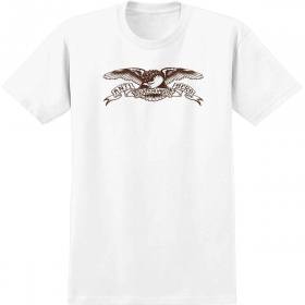 Antihero Basic Eagle T-Shirt - White/Brown