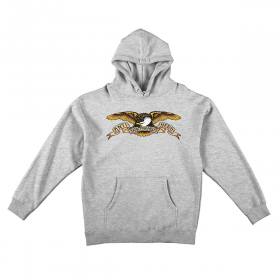 Antihero Basic Eagle Youth Pullover Hoodie - Heather Grey/Multi