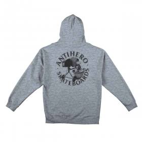 Antihero DIY Eagle Pullover Hoodie - Heather Grey/Black