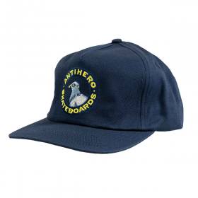 Antihero Pigeon Round Snapback Hat - Navy
