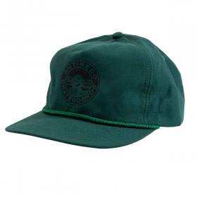 Antihero Stay Ready Rope Snapback Hat - Dark Green/Black