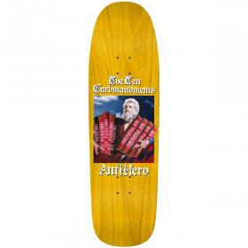 9.56x32.98 Antihero Ten Curbmandents Green Giant Shaped Deck - Yellow Stain