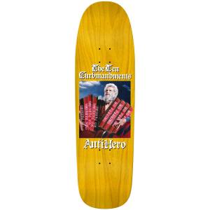 9.56x32.98 Antihero Ten Curbmandents Green Giant Shaped Deck - Yellow Stain