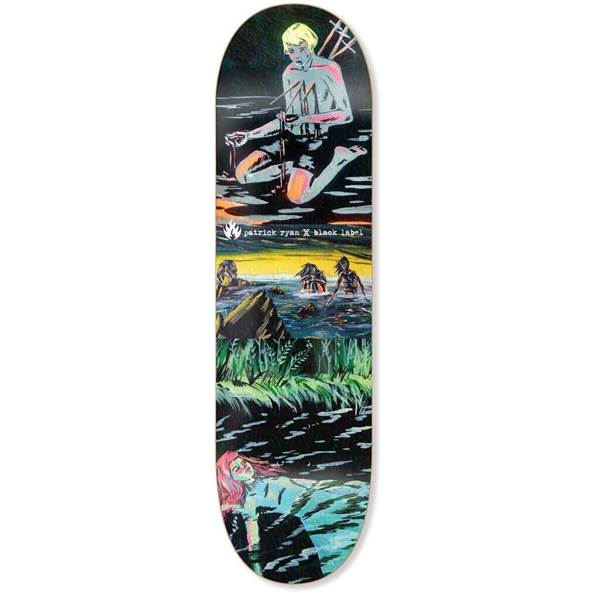 Black Label Patrick Ryan Violet Actions Skateboard Deck - 8.25x32