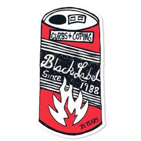 Black Label 35 Years Can Die-Cut Sticker