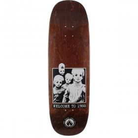 9.5x32.125 Black Label Welcome to 1988 Tugboat Shaped Deck - Brown Stain