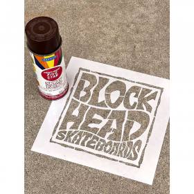 Blockhead Stencil Print - 10"