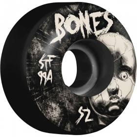 52mm 99a Bones STF V1 Standard Dollhouse Wheels - Black