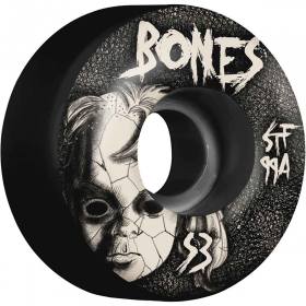 53mm 99a Bones STF V1 Standard Dollhouse Wheels - Black