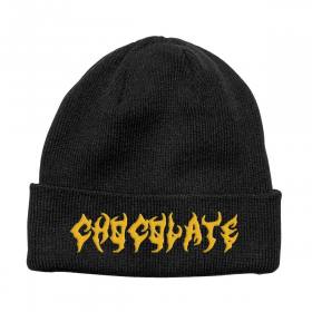 Chocolate Death Cuff Beanie - Black/Gold