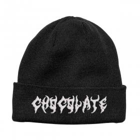 Chocolate Death Cuff Beanie - Black/White