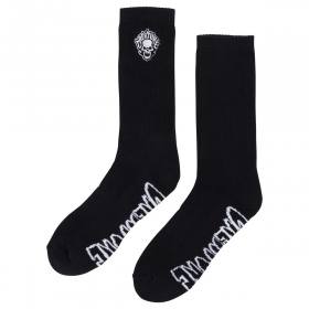 Creature Bonehead Flame Crew Socks - Black